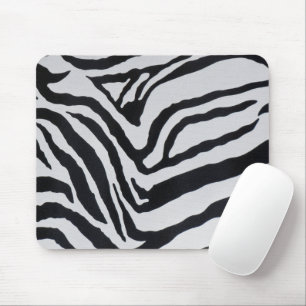 Zebra stripe pattern mouse pad