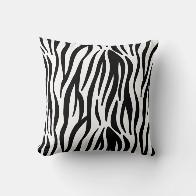 Zebra Stripe Pattern Pillows (Front)