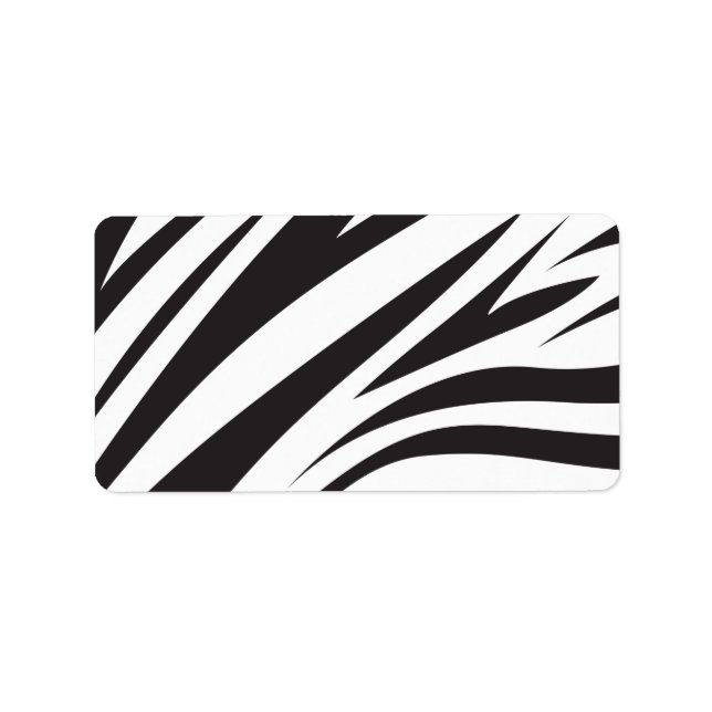 Zebra Stripe Print Label (Front)
