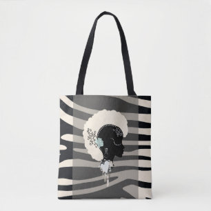 Zebra stripe safari animal print afro punk Tote Bag