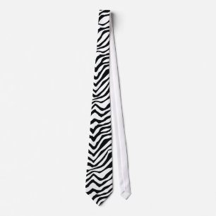 Zebra Stripe Tie For the Wild Man! - White