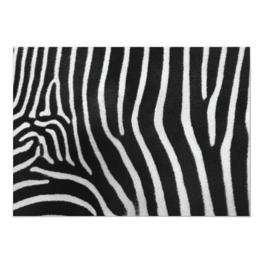 Zebra Striped Pattern Invitation