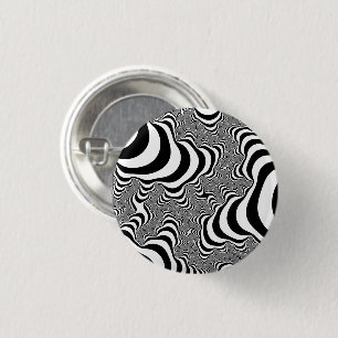 Zebra Stripes 1 Inch Round Button