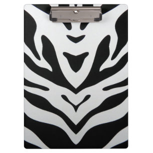 ZEBRA STRIPES ABSTRACT CLIPBOARD