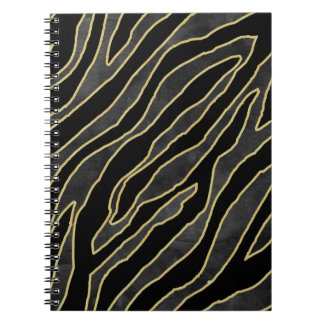 Zebra Stripes: Abstract Monochrome Seamless. Notebook