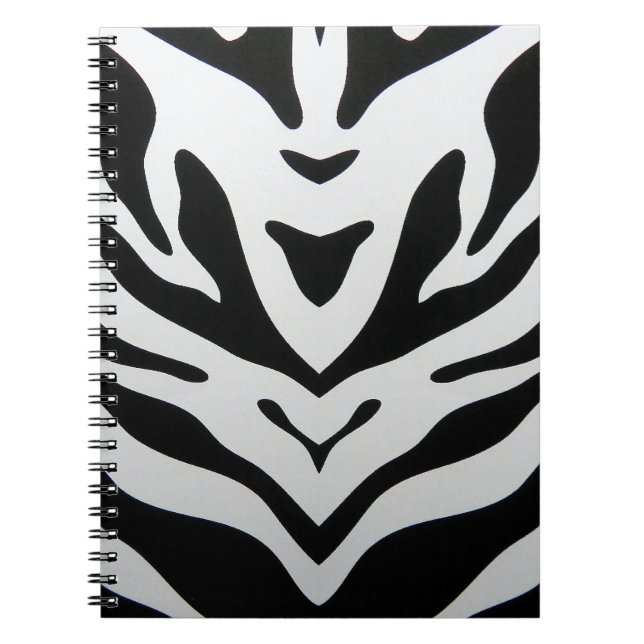 ZEBRA STRIPES ABSTRACT NOTEBOOK (Front)