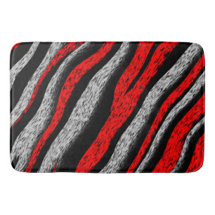 Zebra Stripes Bath Mat