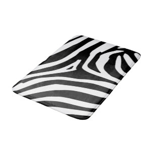 Zebra Stripes Bath Mat