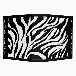 Zebra Stripes Binder