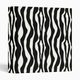Zebra stripes - Black and White Binder
