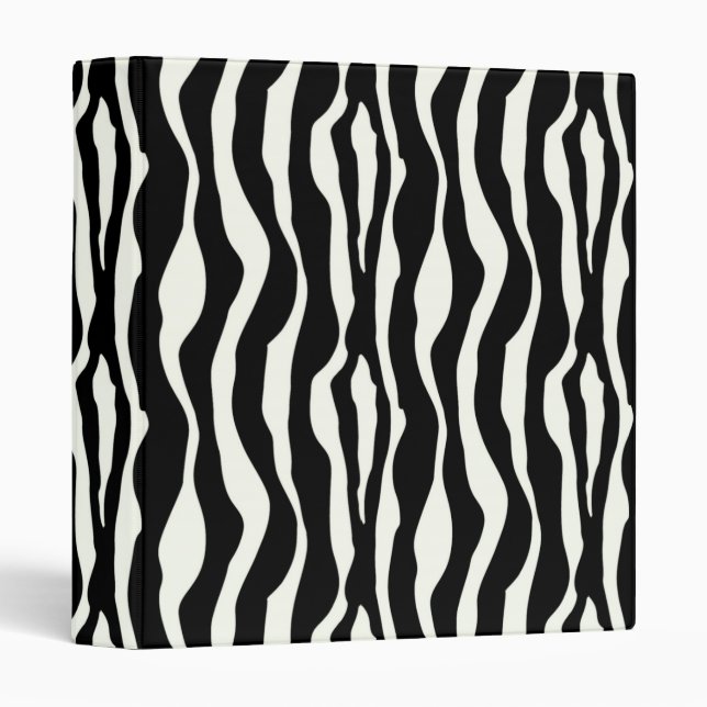 Zebra stripes - Black and White Binder (Front/Spine)