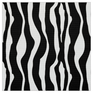 Zebra stripes - Black and White Fabric