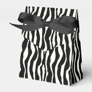 Zebra stripes - Black and White Favor Box