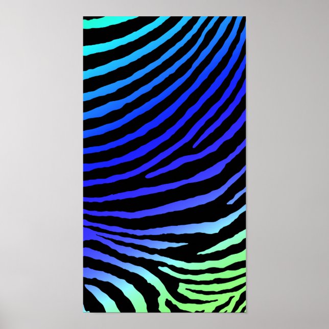 ZEBRA STRIPES: BLACK LIGHT POSTER (Front)