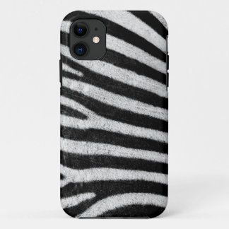 Zebra stripes black & white texture photograph iPhone 11 case