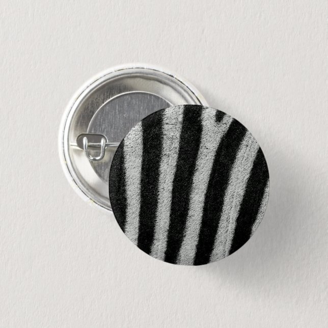 Zebra Stripes Button (Front & Back)
