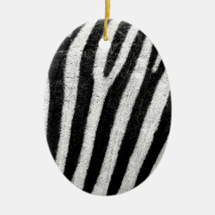 zebra Stripes Ceramic Ornament