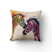 Zebra Stripes Élégance Kilim Coussins