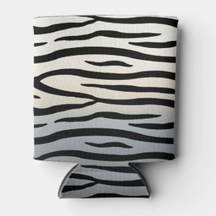 Zebra Stripes Exotic Animal Print Can Cooler