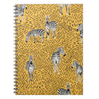 Zebra stripes: hand-drawn seamless background. notebook