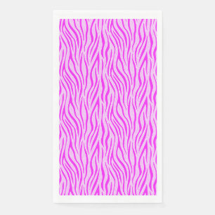Zebra Stripes in a Powder Pink Safari Print Napkin