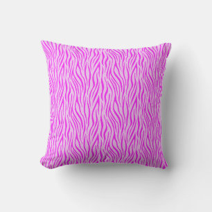 Zebra Stripes in a Powder Pink Safari Print Throw Pillow