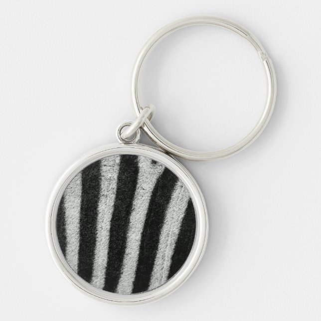 Zebra Stripes Keychain (Front)