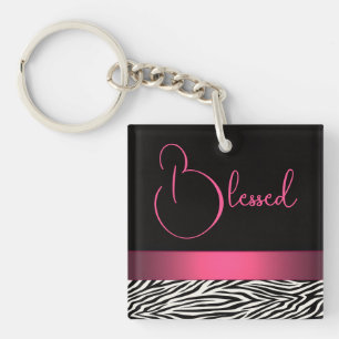 Zebra Stripes Keychain