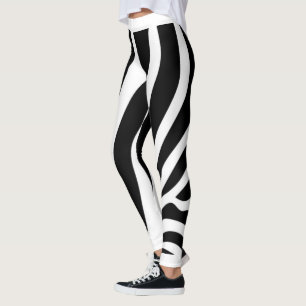 Zebra stripes leggings