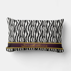 Zebra Stripes Lumbar Pillow