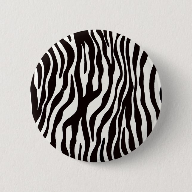 Zebra Stripes Mix & Match Collectables - 2 Inch Round Button (Front)