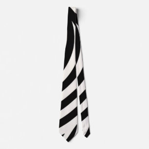 Zebra Stripes Modern Print  Tie