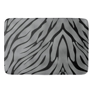 Zebra Stripes Pattern Bath Mat