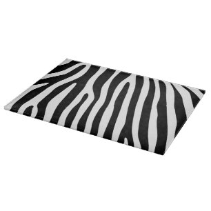 Zebra stripes pattern black & white + your ideas cutting board