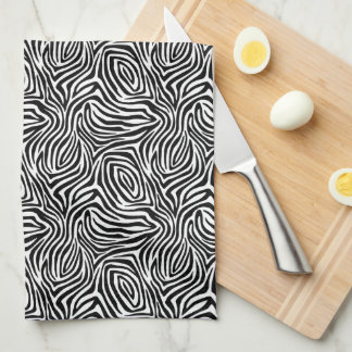 Zebra Stripes Pattern Kitchen Towel