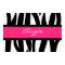 Zebra Stripes Pattern Personalized Name Poster