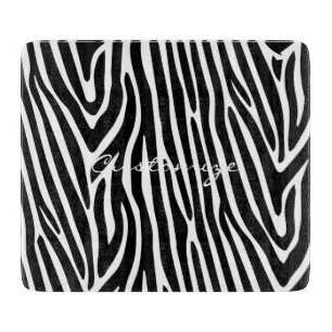Zebra Stripes Pattern Thunder_Cove Cutting Board