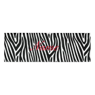 Zebra Stripes Pattern Thunder_Cove Name Tag