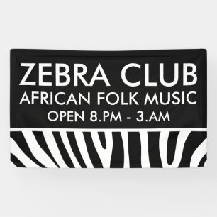 Zebra stripes pattern + your background & ideas banner