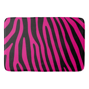 Zebra stripes pattern + your background & ideas bath mat