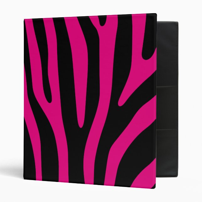Zebra stripes pattern + your background & ideas binder (Front/Inside)