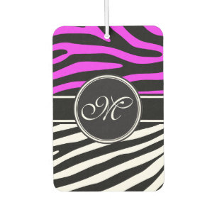 Zebra stripes pattern + your background & ideas car air freshener