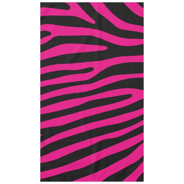 Zebra stripes pattern + your background & ideas tablecloth (Front)