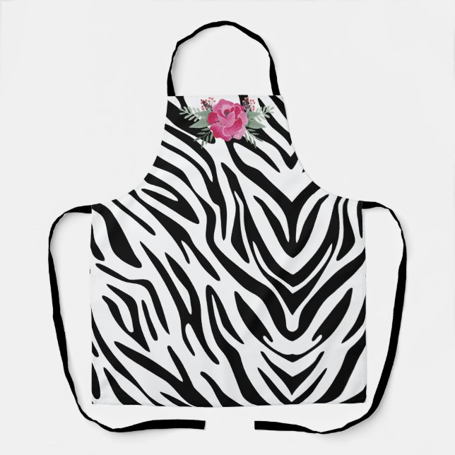 Zebra Stripes Personalize Apron (Front)