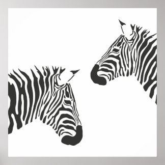 Zebra Stripes Poster