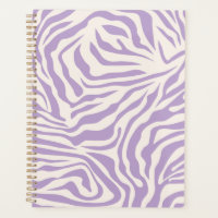 Zebra Stripes Preppy Purple Wild Poster de animal