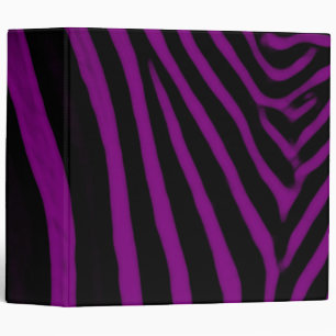 Zebra Stripes- Purple Binder