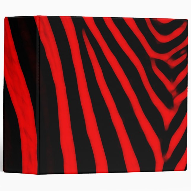 Zebra Stripes- Red Binder (Front/Spine)