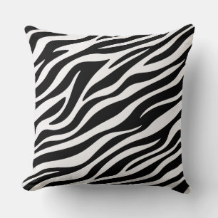 Zebra Stripes Seamless Pattern Animal Print-60492 Throw Pillow