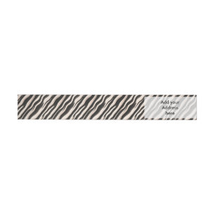 Zebra stripes seamless texture + your ideas wraparound address label